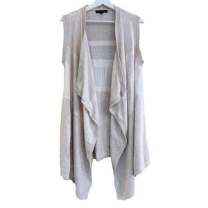 Banana Republic Womens Cream Crochet Cardigan Size M/L